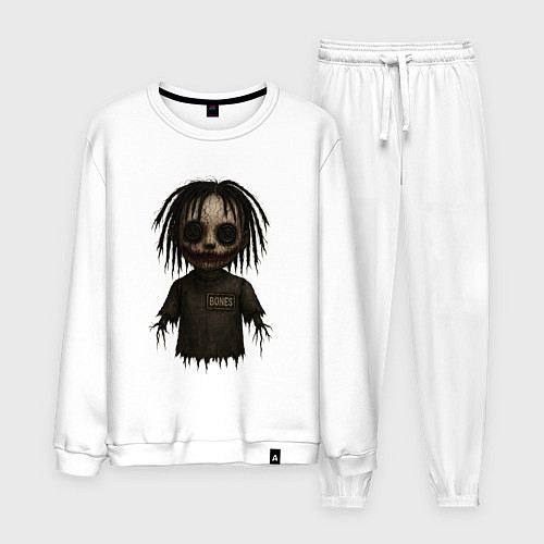 Мужской костюм Bones хоррор кукла / Белый – фото 1