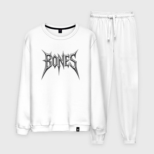 Мужской костюм Bones металлическое лого / Белый – фото 1