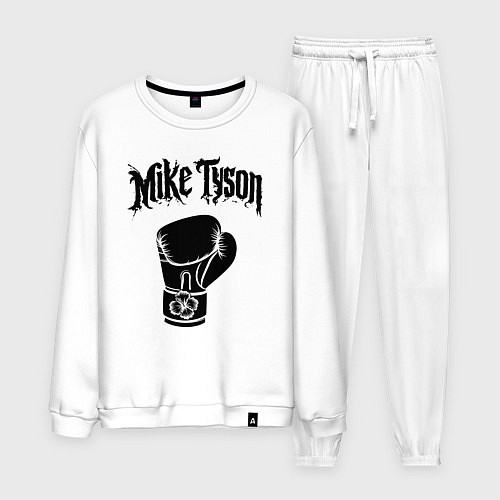 Мужской костюм Майк Тайсон перчатка / Белый – фото 1