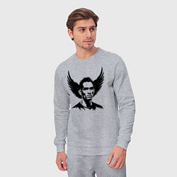 Костюм хлопковый мужской Крылатый Тони Фергюсон, цвет: меланж — фото 2