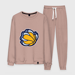 Костюм хлопковый мужской Memphis Grizzlies, цвет: пыльно-розовый