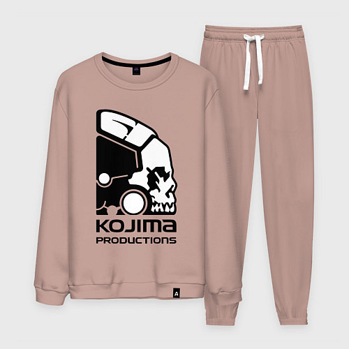 Мужской костюм Kojima produktions logo / Пыльно-розовый – фото 1