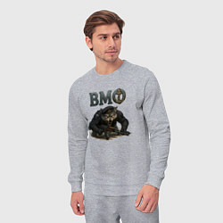 Костюм хлопковый мужской Злой волк ВМФ, цвет: меланж — фото 2