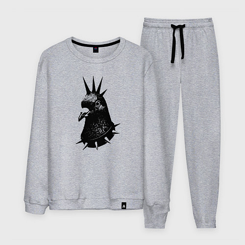 Мужской костюм Панк голубь / Меланж – фото 1