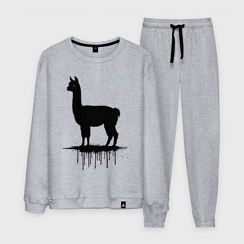 Мужской костюм Альпака в стиле / Меланж – фото 1