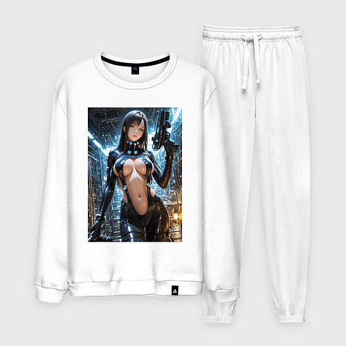 Мужской костюм Рэйка Шимохира в костюме Gantz:O / Белый – фото 1