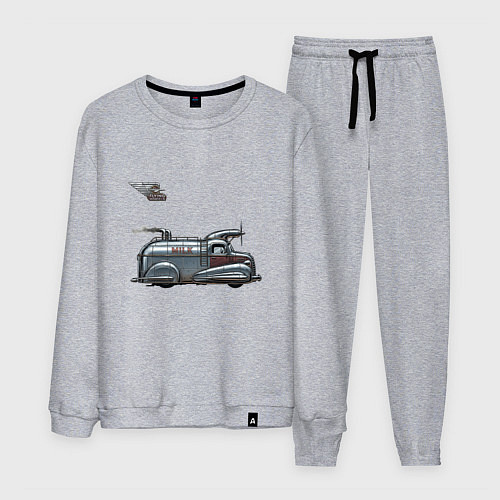 Мужской костюм Ретрофутуристический летающий автомобиль Milk / Меланж – фото 1