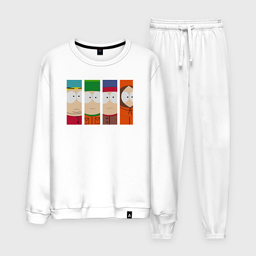 Мужской костюм Южный Парк главные герои / Белый – фото 1