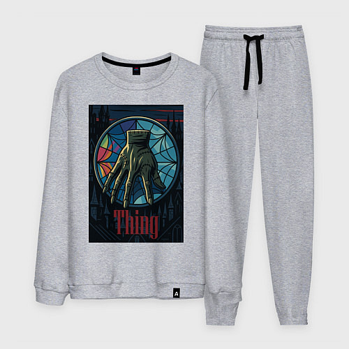 Мужской костюм Вещь - Уэнсдей / Меланж – фото 1