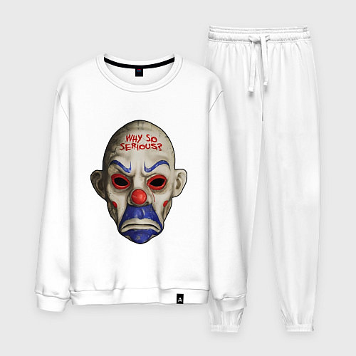 Мужской костюм Маска джокера / Белый – фото 1