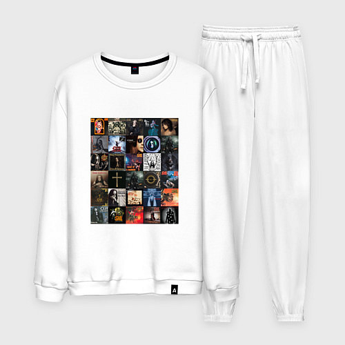 Мужской костюм Ozzy Osbourne - обложки / Белый – фото 1