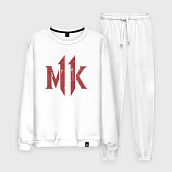 Костюм хлопковый мужской Kombat, цвет: белый