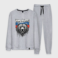 Мужской костюм Флаг России и медведь