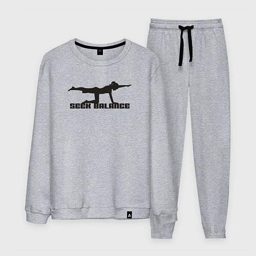 Мужской костюм Искать баланс / Меланж – фото 1