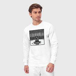 Костюм хлопковый мужской Призрак в лодке, цвет: белый — фото 2