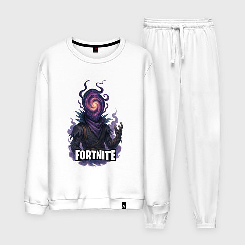 Мужской костюм Сюрреалистичный Рейвен Fortnite / Белый – фото 1