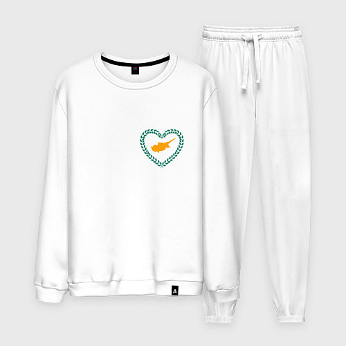 Мужской костюм Кипр в сердечке / Белый – фото 1