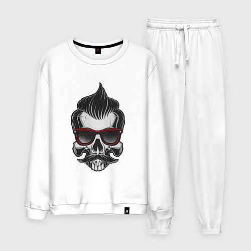 Мужской костюм Skull barber / Белый – фото 1