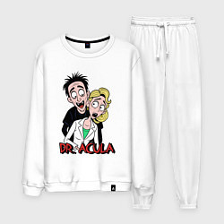 Костюм хлопковый мужской Доктор Акула, цвет: белый