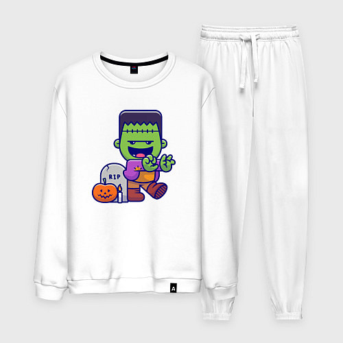 Мужской костюм Милый Франкенштейн / Белый – фото 1