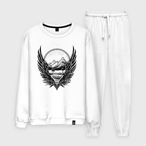 Мужской костюм Вершины с крыльями / Белый – фото 1