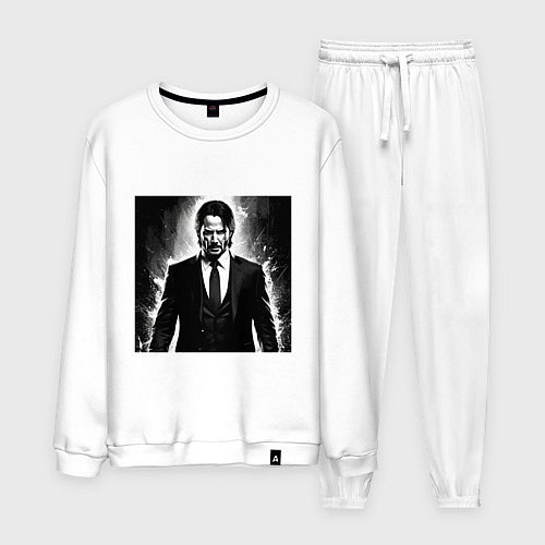 Мужской костюм Киану / Белый – фото 1