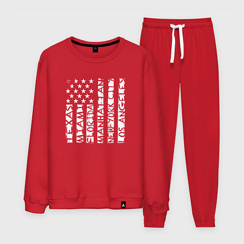 Мужской костюм USA style / Красный – фото 1