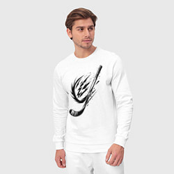 Костюм хлопковый мужской Динамичная клюшка, цвет: белый — фото 2