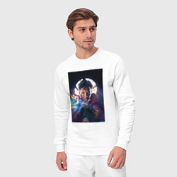 Костюм хлопковый мужской Стрэндж, цвет: белый — фото 2