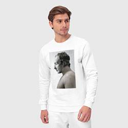 Костюм хлопковый мужской Пила, цвет: белый — фото 2