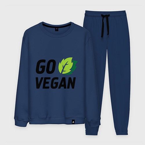Мужской костюм Go vegan / Тёмно-синий – фото 1