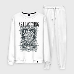 Костюм хлопковый мужской As I Lay Dying, цвет: белый