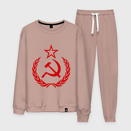 Мужской костюм СССР герб / Пыльно-розовый – фото 1