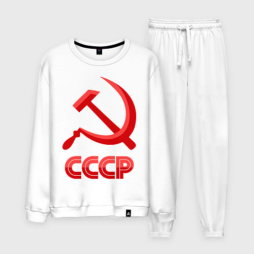 Мужской костюм СССР Логотип / Белый – фото 1
