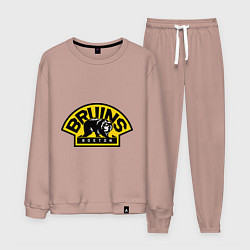 Костюм хлопковый мужской HC Boston Bruins Label, цвет: пыльно-розовый