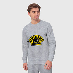 Костюм хлопковый мужской HC Boston Bruins Label, цвет: меланж — фото 2