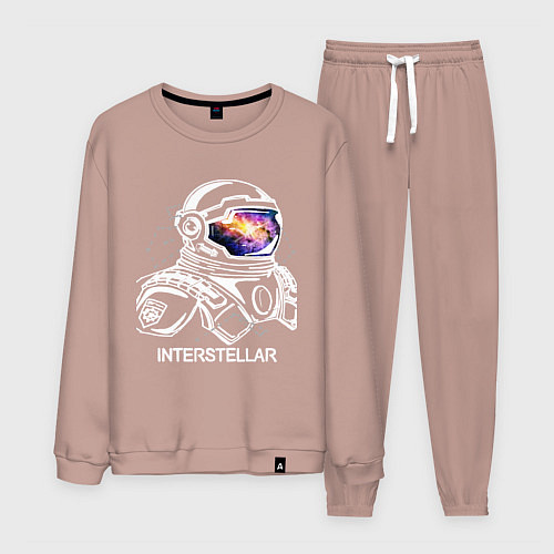 Мужской костюм Interstellar Spaceman / Пыльно-розовый – фото 1