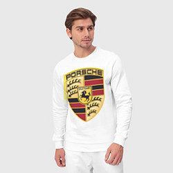 Костюм хлопковый мужской Porsche, цвет: белый — фото 2