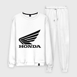 Костюм хлопковый мужской Honda Motor, цвет: белый