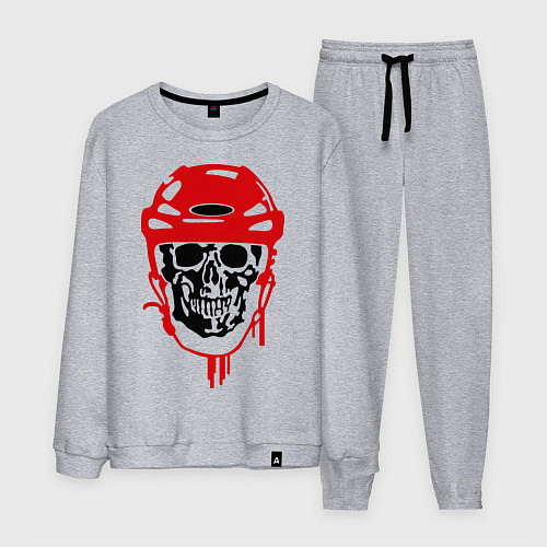 Мужской костюм Мертвый хоккеист / Меланж – фото 1