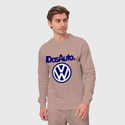 Костюм хлопковый мужской Volkswagen Das Auto, цвет: пыльно-розовый — фото 2