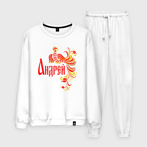 Мужской костюм Андрей - хохлома / Белый – фото 1