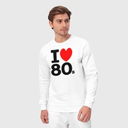 Костюм хлопковый мужской I Love 80s, цвет: белый — фото 2