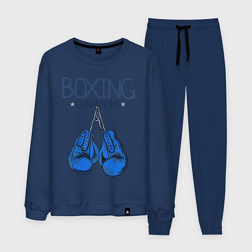 Мужской костюм Boxing champions / Тёмно-синий – фото 1