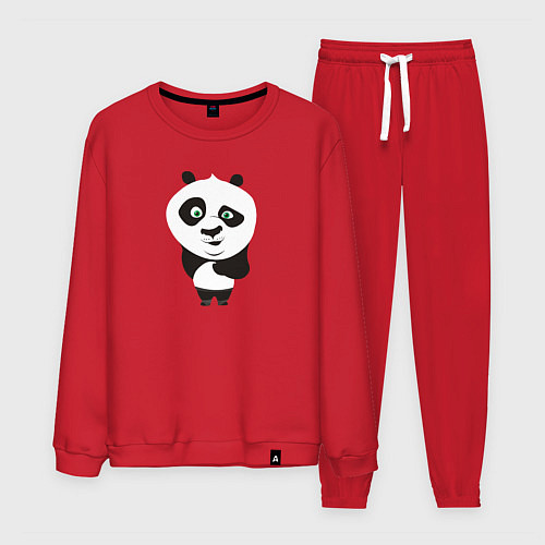 Мужской костюм Странная панда / Красный – фото 1