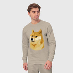 Костюм хлопковый мужской Doge, цвет: миндальный — фото 2