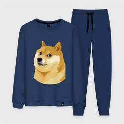 Костюм хлопковый мужской Doge, цвет: тёмно-синий