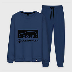 Костюм хлопковый мужской Фольцваген гольф, цвет: тёмно-синий