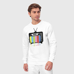Костюм хлопковый мужской Телевизор, цвет: белый — фото 2