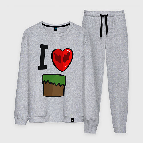 Мужской костюм I love Dilleron / Меланж – фото 1
